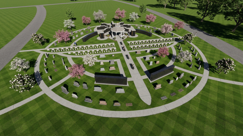 memorial columbaria garden layout