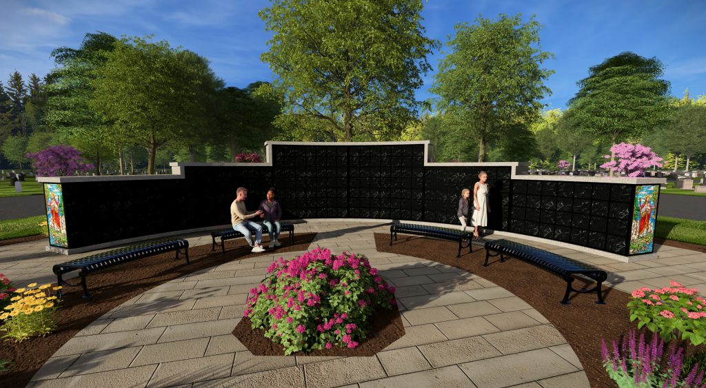 Radiant Columbarium with artwork